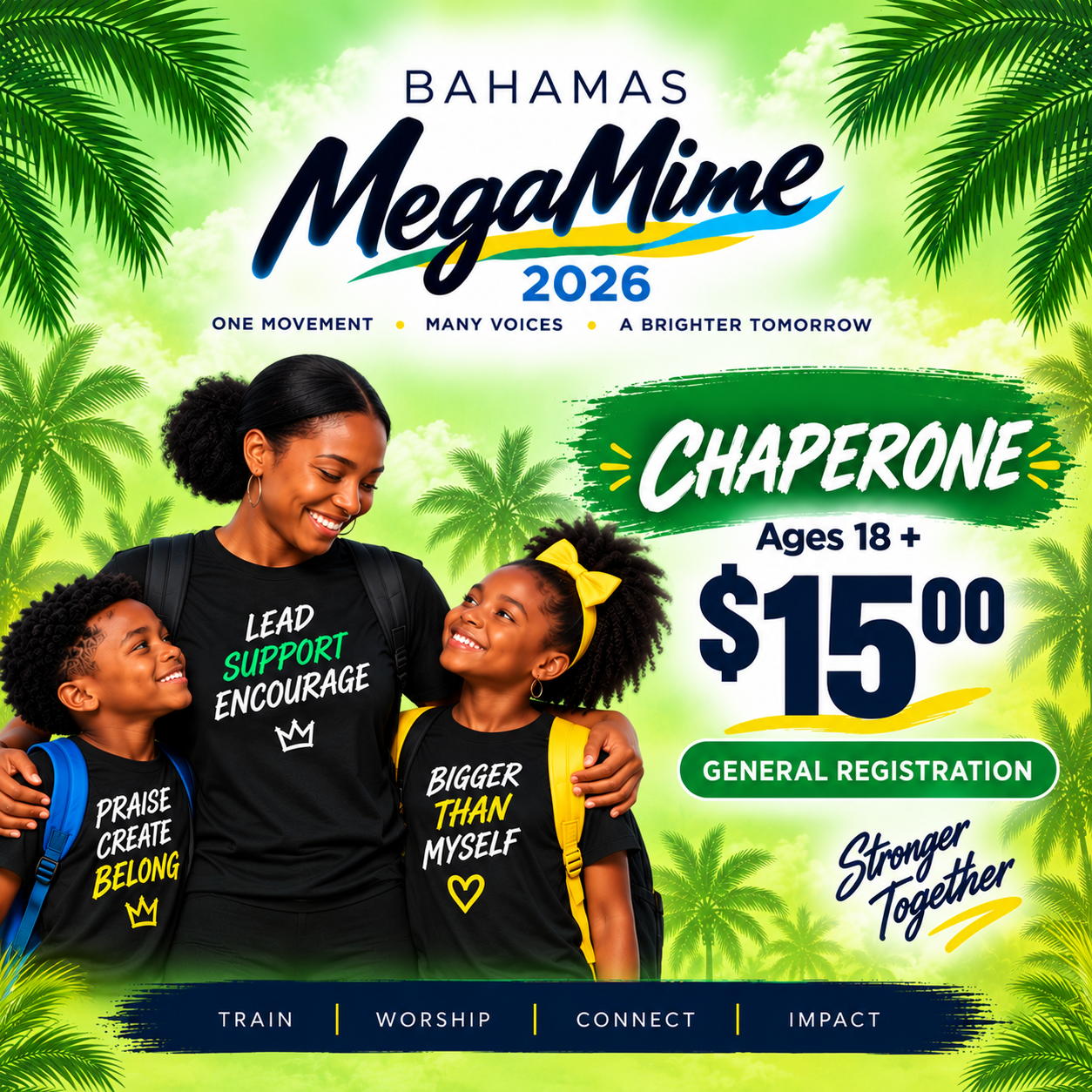 General Registration – Chaperone — $15.00